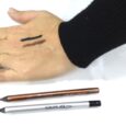 Crayon eyeliner sourcils semi permanent écriture grasse brun poudré waterproof tenue 24h neuf