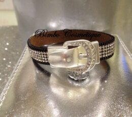 Sublime Bracelet femme fermeture aimanté en boucle de ceinture trés chic strass neuf