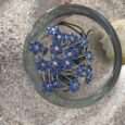 Lot De 2 Epingles Bijoux A Cheveux Chignon Mariage En Strass Bleu Coiffure