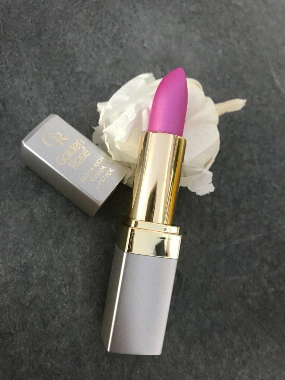 Rouge à Lèvres GOLDEN ROSE Ultra Riche Vitamine E - Teinte 10 Bonbon, Brillant, Sans Parabens, 4,5g