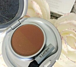 T.Leclerc Ombre à paupières duo mat & irisée poudrée 07 chocolat neuf