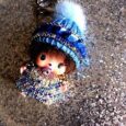Trop Craquant Monkiki Bijoux Sac A Main Ou Porte Clef Cles Strass Couleur Bleu