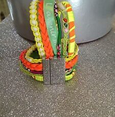 M24  Bijoux Bracelet Aimente Manchette Strass Breloque Fantaisie Multicolor