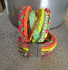 M23  Bijoux Bracelet Aimente Manchette Strass Breloque Fantaisie Multicolor