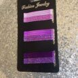 Fashion Jewelry 30 Barrette Invisible Coiffure Chignon Cheveux Paillette Violet