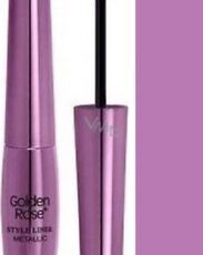 Golden Rose eyeliner style métallic 03 violet métallisé pinceau souple et fin 6,5ml neuf