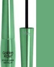 Golden Rose eyeliner style métallic 04 vert métallisé pinceau souple et fin 6,5ml neuf